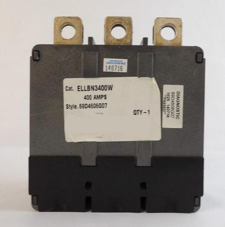 Used Cutler Hammer ELLBN3400W 3Pole Ground Fault Protector 400A 120-480V Working