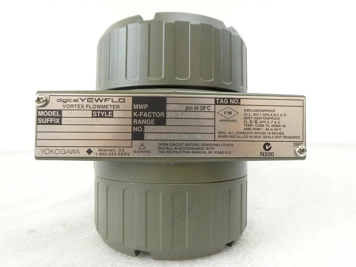 Yokogawa DY150-NBMBA1-2N Vortex Flowmeter Digital YEWFLO New Surplus