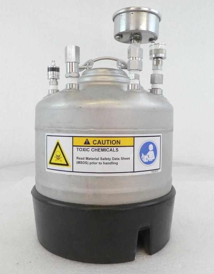 Used Alloy Products 72 7.5L 2 Gallon Photoresist HDMS Solvent Stainless Tank Working