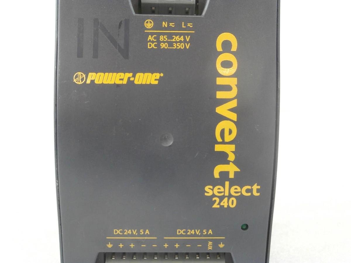 Used Power-One LWN2660-6 AC-DC/DC-DC Converter DIN Rail Power Supply Working Surplus