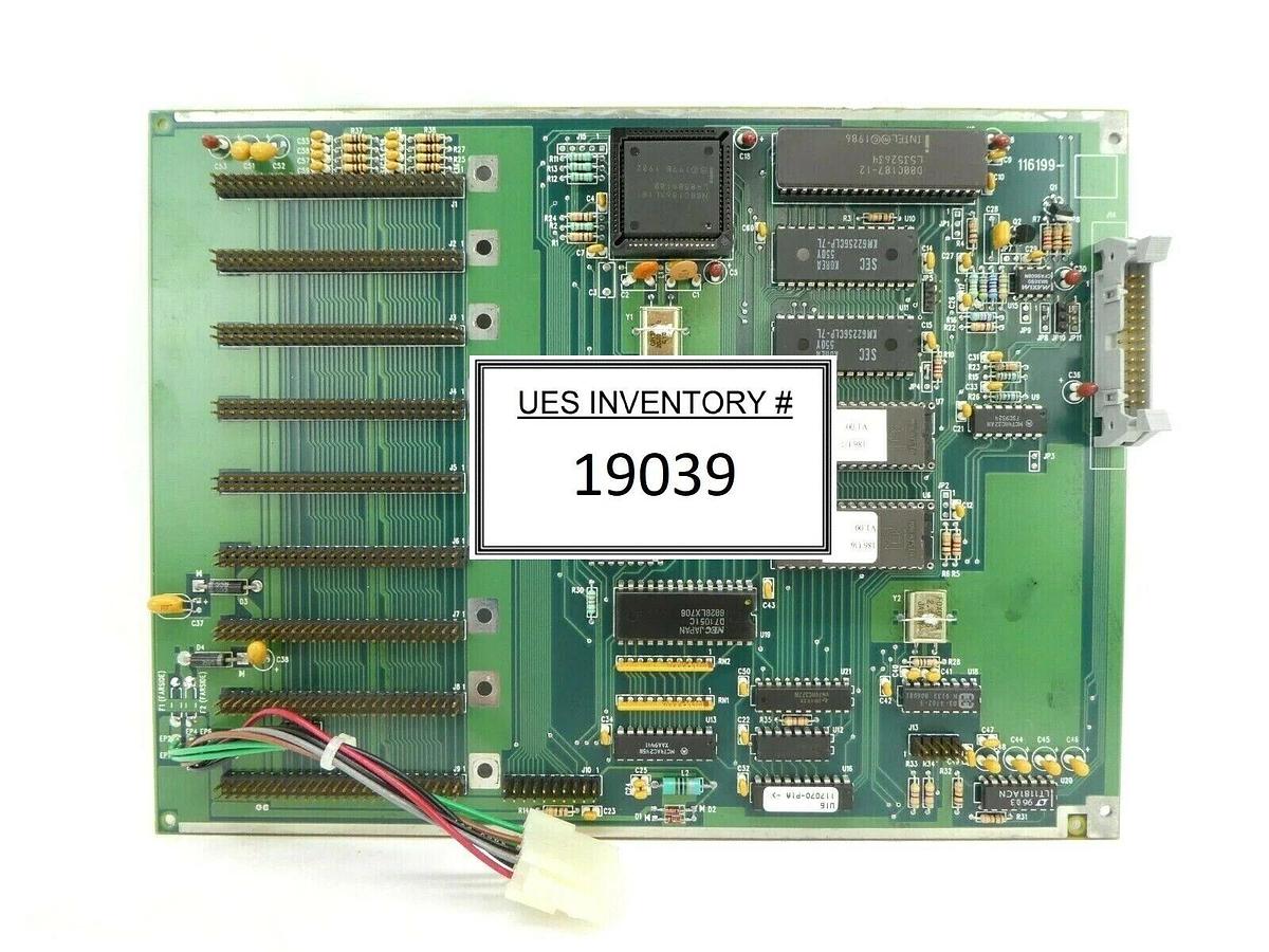 Used Brooks Automation 116199 Interface Board Backplane PCB Working Surplus