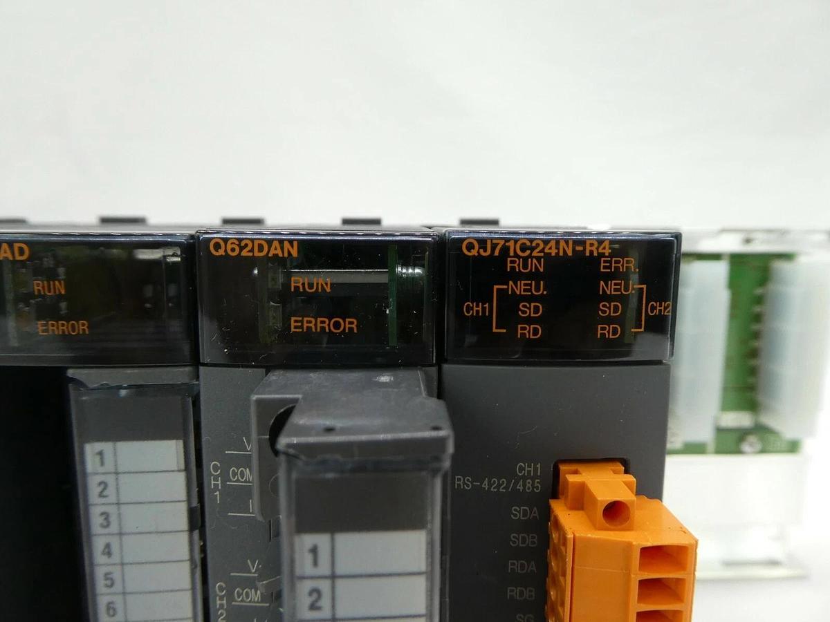 Used Mitsubishi MELSEC-Q PLC Control Assembly Q02HCPU Q63P QX42 QY42P Q64AD Q62DAN