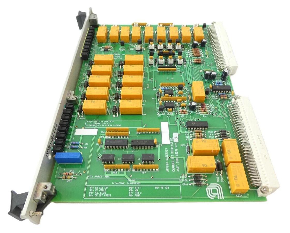 Used AMAT Applied Materials 0100-03532 Chamber Set Interface PCB Card Working Surplus