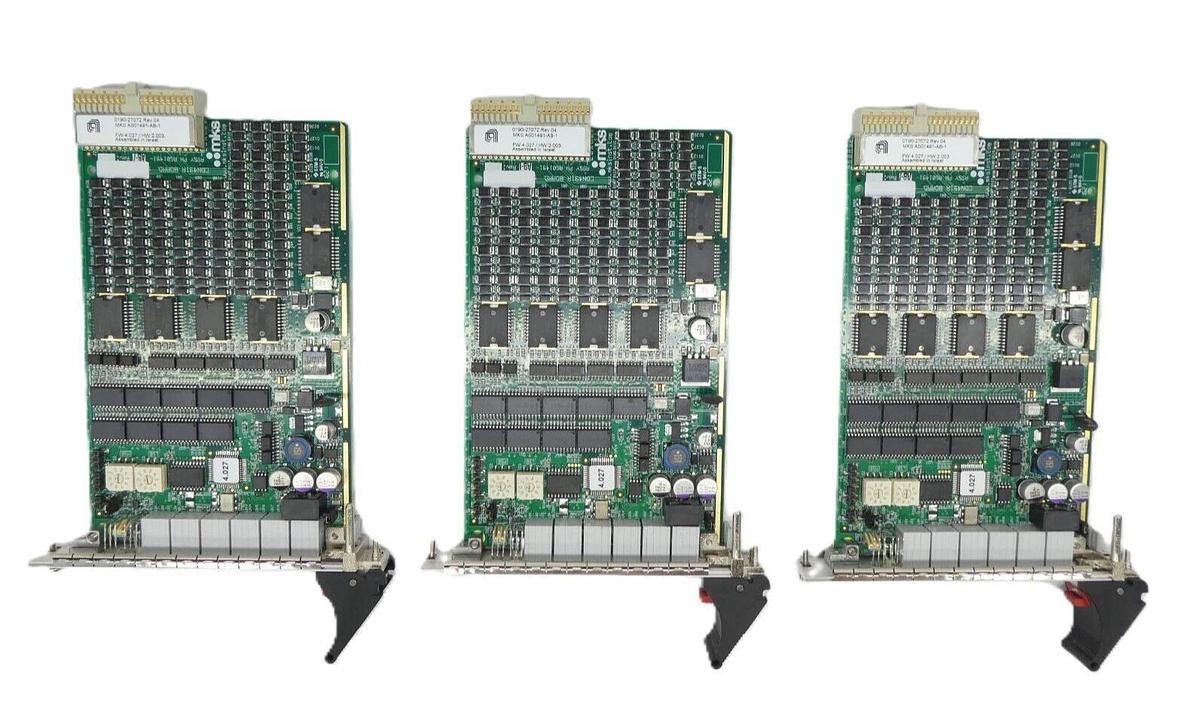 Used MKS Instruments AS01491-AB-1 DeviceNet PCB Card CDN491R AMAT 0190-27072 Lot of 3