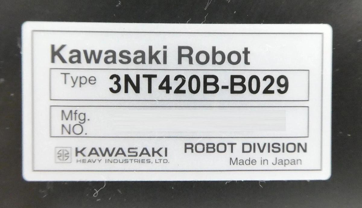 Used Kawasaki 3NT420B-B029 300mm Dual Blade Wafer Transfer Robot Untested As-Is