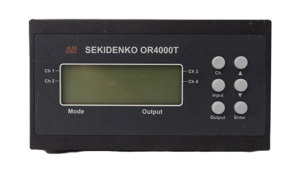 Used AE Sekidenko ch2 xw ch3 800nm 4-Channel Temperature Pyrometer OR4000T Working