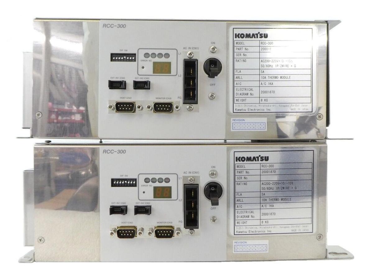 Used Komatsu Electronics 20001870 Thermo Module RCC-300 TEL Lithius Lot of 2 Working