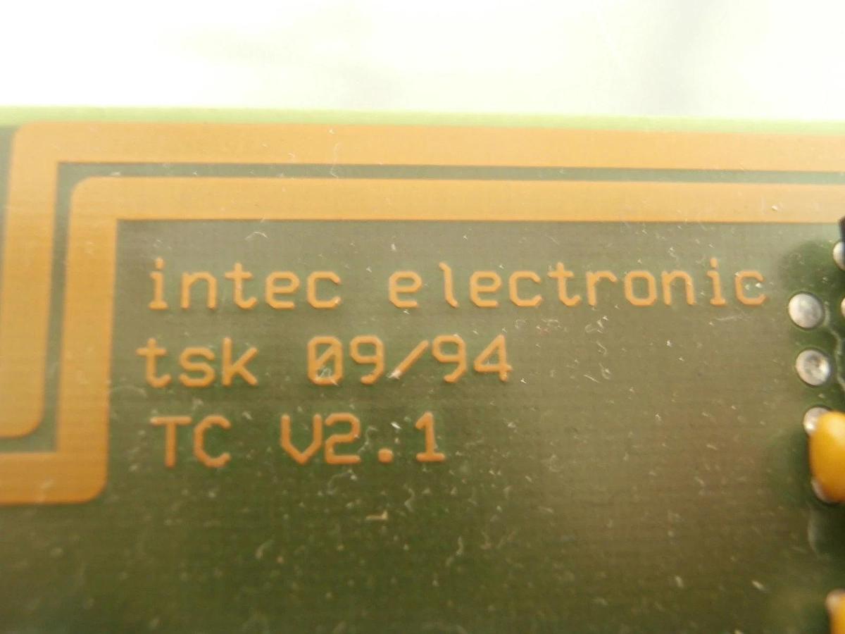 Used Intec Electronic TC V2.1 Processor Contoller Board PCB IMCC31 V2.0 Used Working