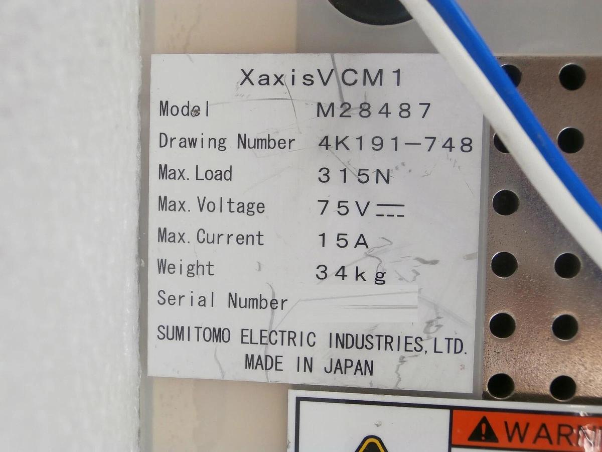 Used Sumitomo Electric M28487 X Axis VCM1 Nikon 4K191-748 NSR-S205C Working Surplus