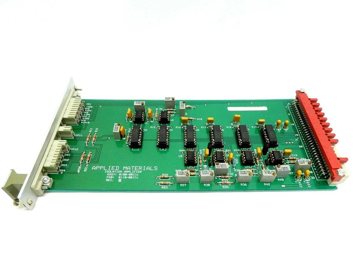 Used AMAT Applied Materials 0100-00156 Isolation Amplifier PCB Card Working