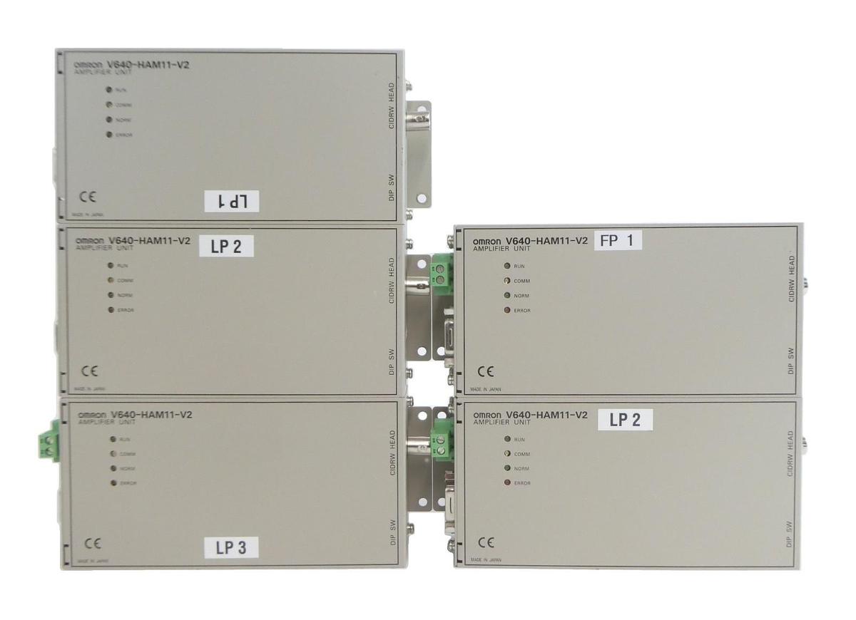 Used Omron V640-HAM11-V2 Amplifier Unit Assembly V640 Series Lot of 5 Working