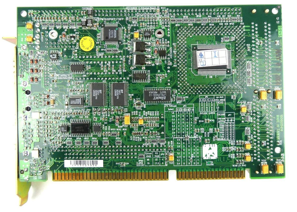 Used Axiomtek PCA-6154 PCA Single Board Computer Pentium CPU PCB Card Rev. A3 Working