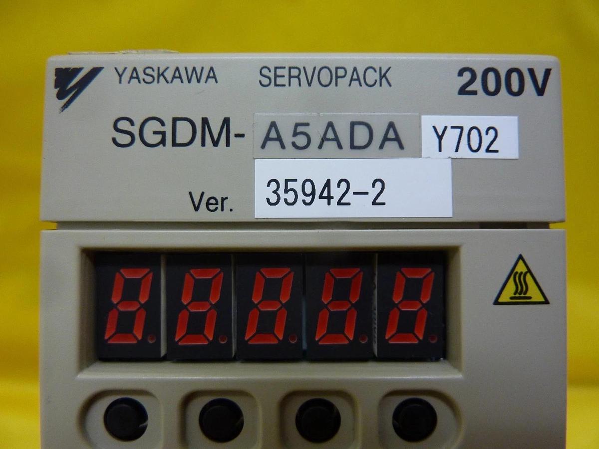 Used Yaskawa Electric SGDM-A5ADAY702 Servo Driver SERVOPACK Ver. 35942-1 Used Working