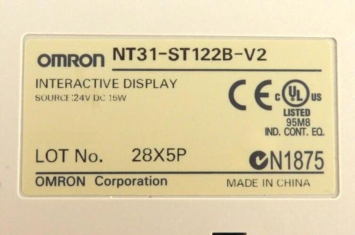 Used Omron NT31-ST122B-V2 Interactive Display Touch Screen LCD Spare Surplus