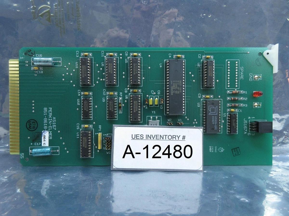 Used Perkin-Elmer 851-8618-004 Processor PCB Card A5167 Rev. G SVG ASML 90S Used