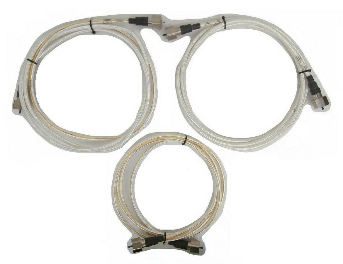 Used Novellus Systems 03-257667 Ion Source LF RF Cable Set of 3 Working Surplus
