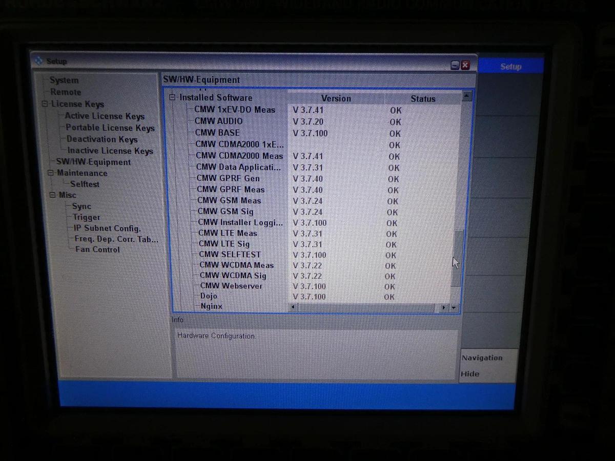 Used Rohde & Schwarz 1201.0002K50 Wideband Radio Comm Tester CMW 500 V 3.7 Non-Signal