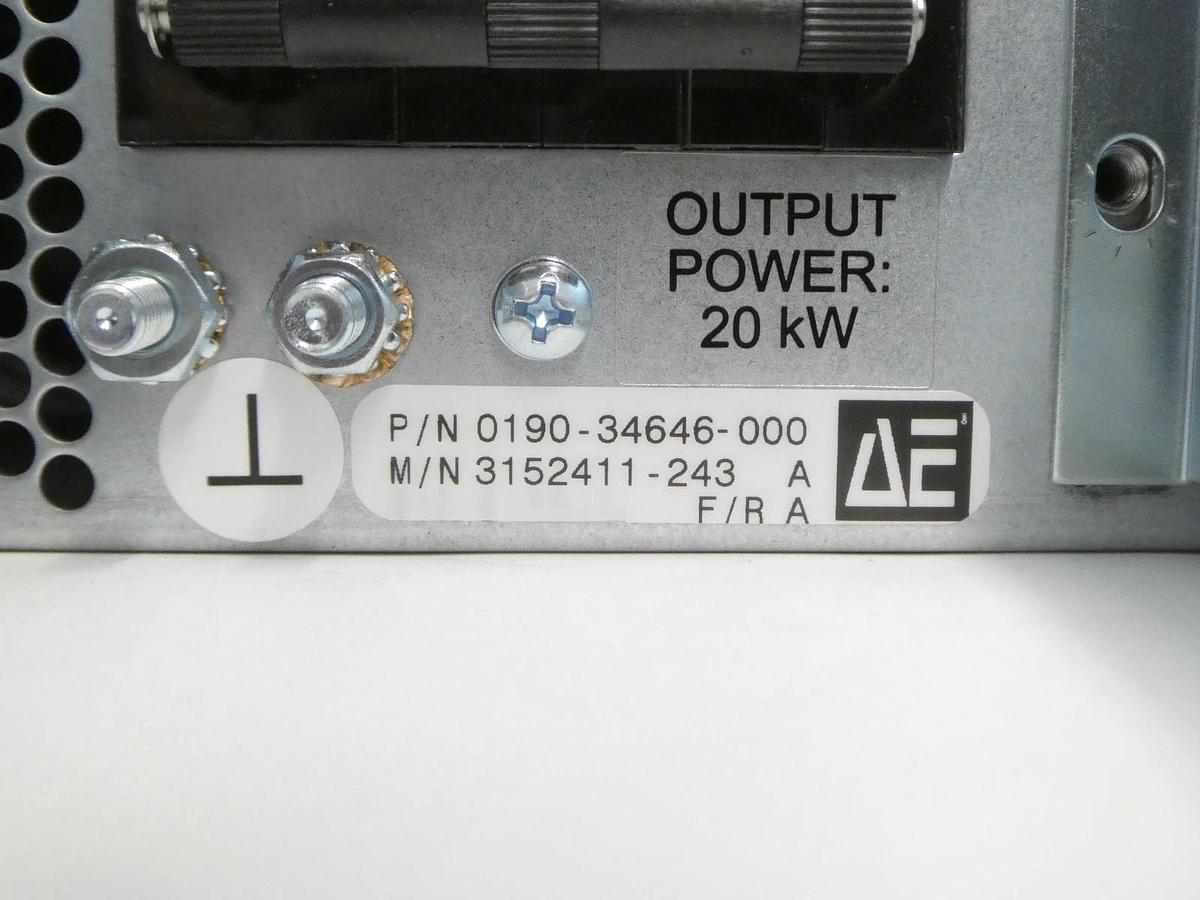 Used MDX Pinnacle 20kW AE Advanced Energy 3152411-243 Power Generator Working