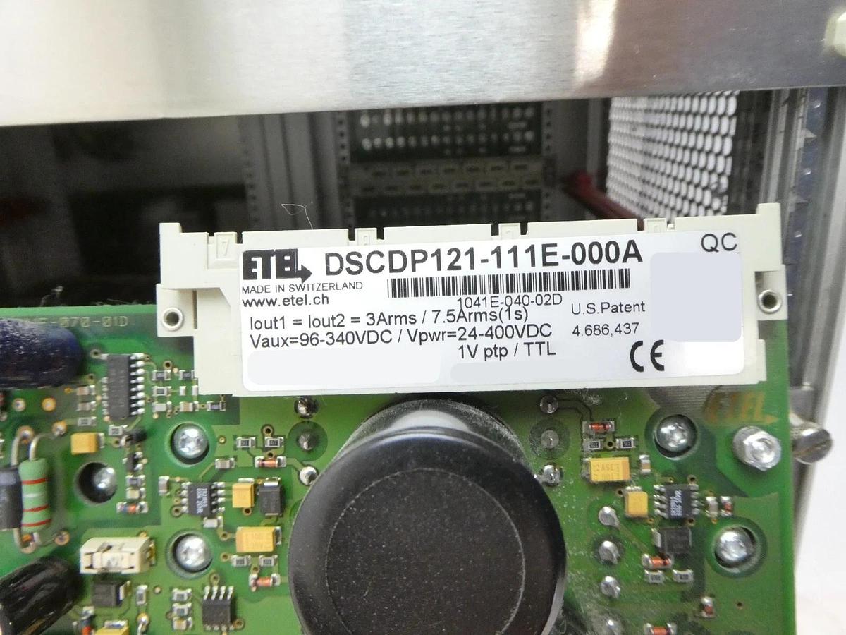 Used ETEL DSO-RAC200A-011D DSC Dual Position Controller Rack DSCDP132-111E-000A Spare