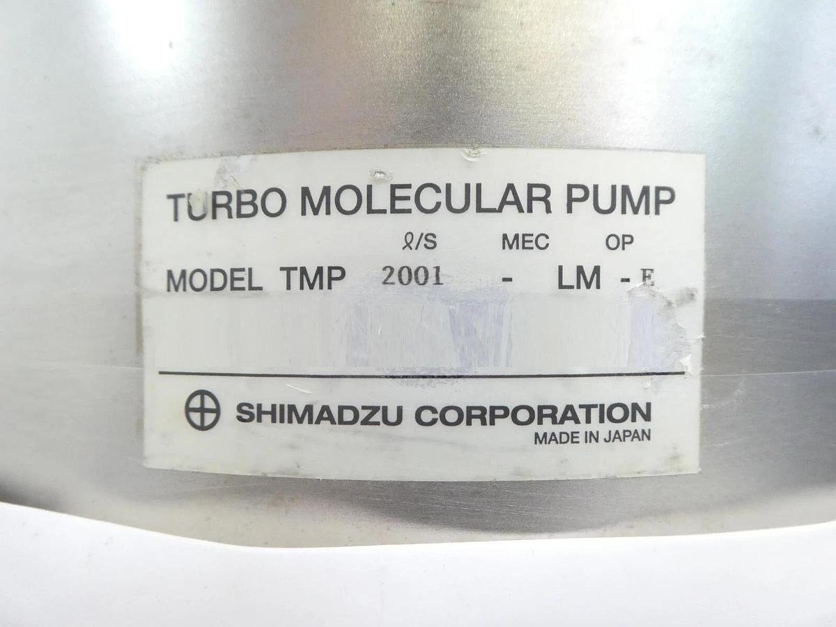 Used Shimadzu TMP 2001-LME Turbomolecular Pump Magnetic Bearing Turbo Tested Working