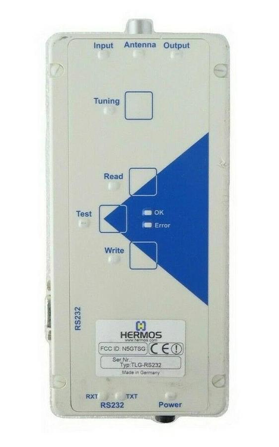 Used Hermos TLG-T1-AMAT-R1 Transponder Reader ASC-I1 TLG-RS232 Brooks AMAT Working