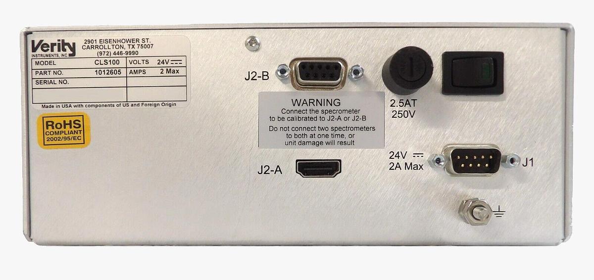 Used Verity Instruments 1012605 Spectrometer Endpoint Detector Module CLS100 Working