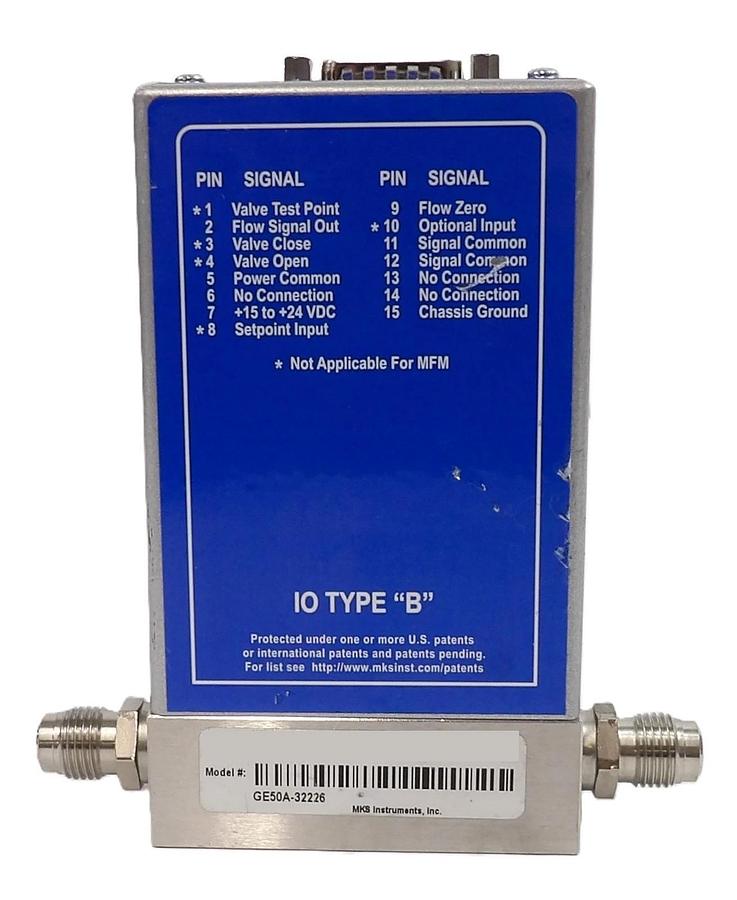 Used MKS Instruments GE50A Mass Flow Controller MFC GE50A-32226 Lot of 4 Surplus