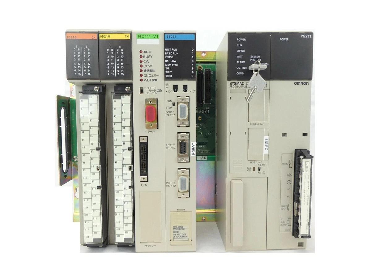 Used Omron CVM1 Programmable Logic Controller PLC Sysmac CVM1-CPU01-V2 Working Spare