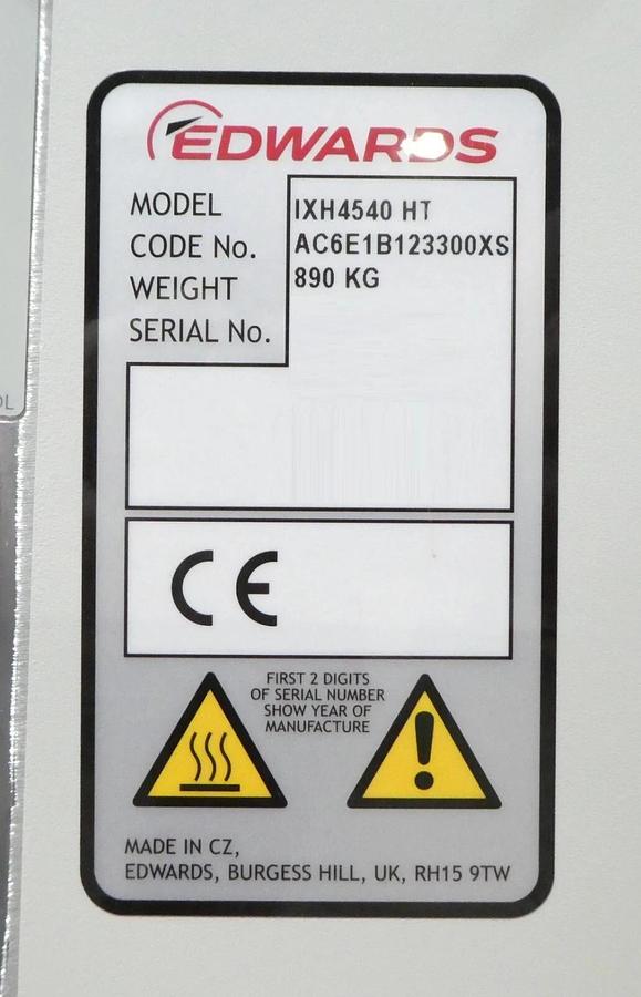 Refurbished iXH 4540HT Edwards AC6E1B123300XS Dry Vacuum Pump iXH 4550HT OEM Refurbished