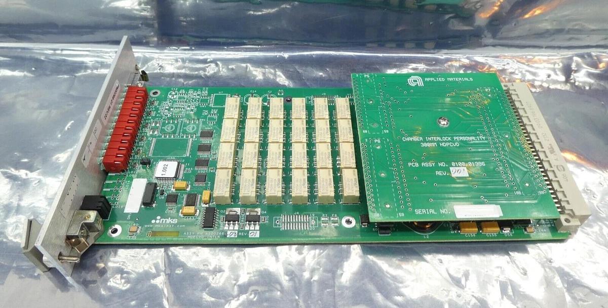 Used MKS Instruments AS00269R-01 HDPCVD Interlock PCB 0100-01396 Working Surplus