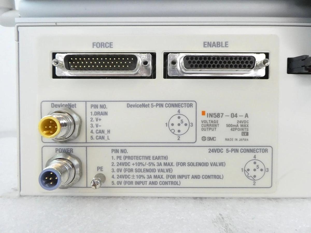 Used SMC IN587-04-A 42-Port Gas Panel VV100-49-X8 with Communication Box Working