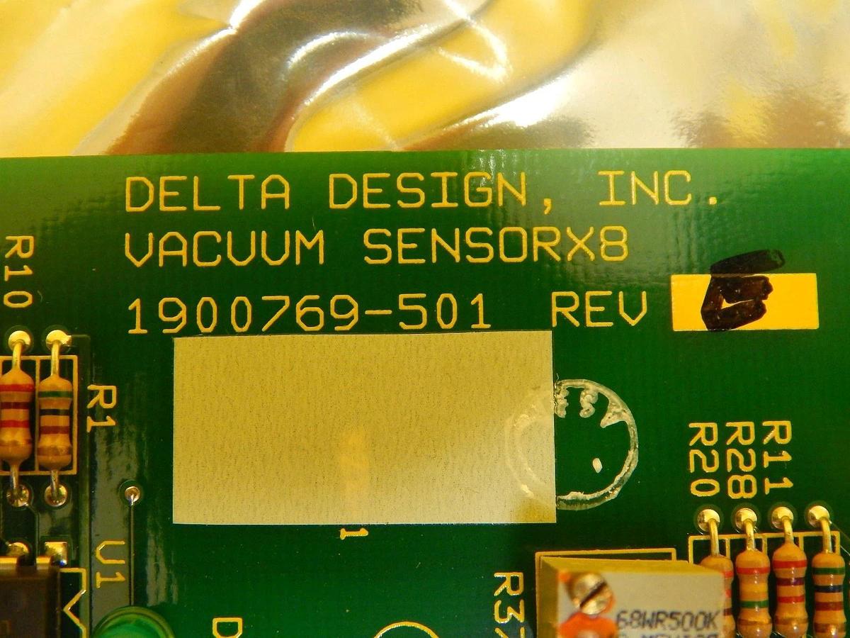 Used Delta Design 1900769-501 Vacuum Sensor X8 Board PCB Rev. E Used Working