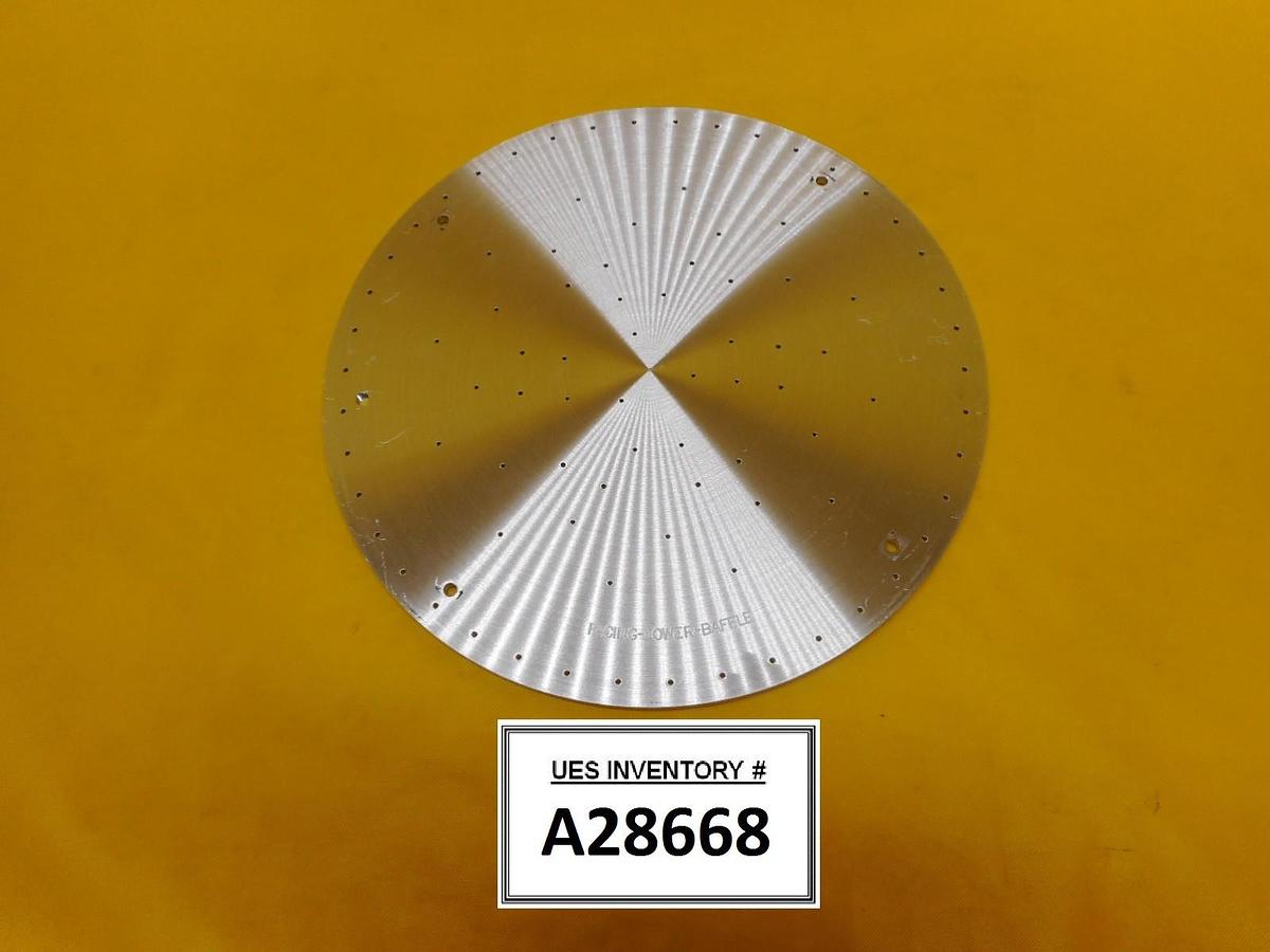 Used Lam Research 715-140126-001-D Upper Baffle Facing Used Working
