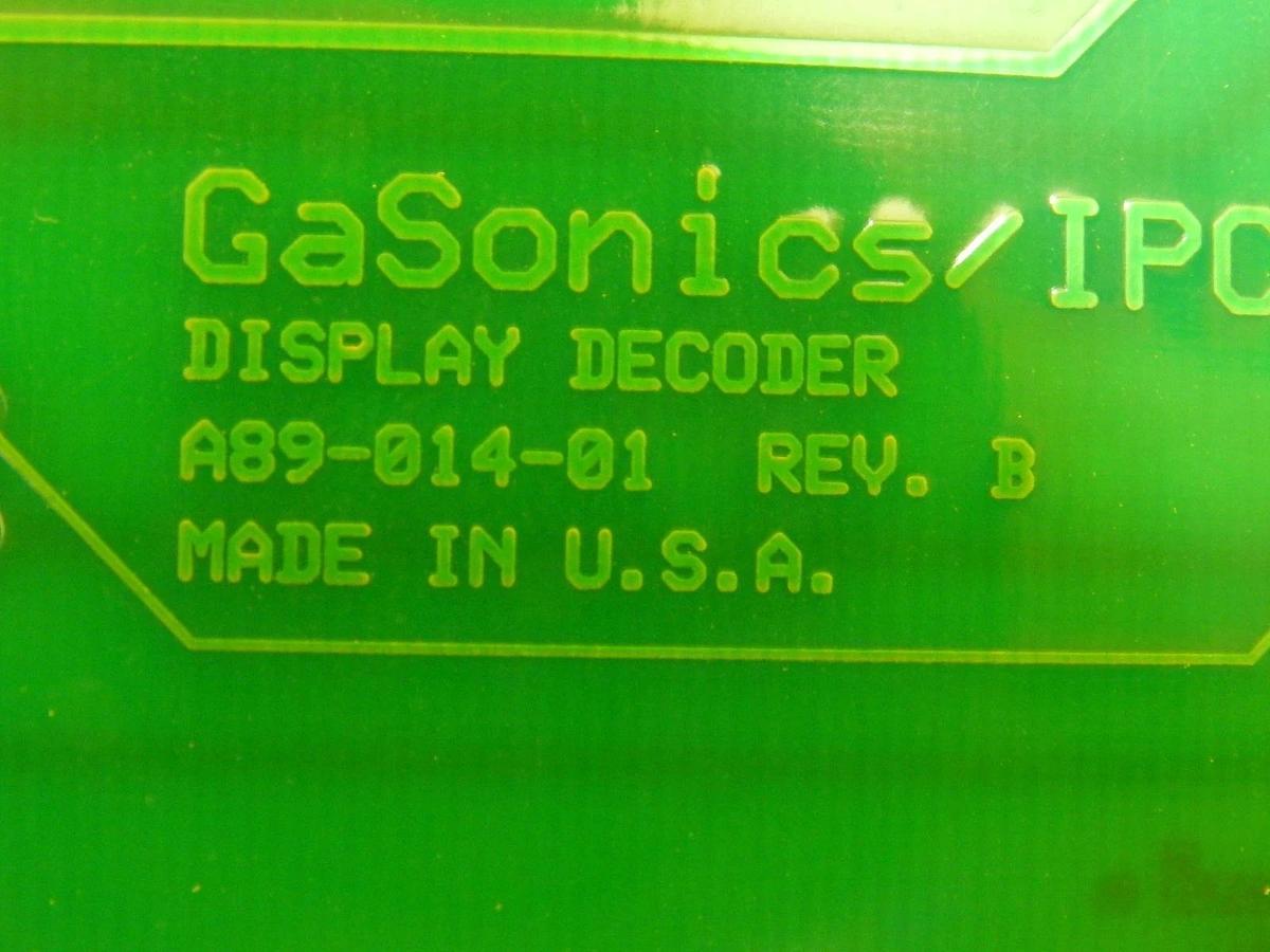 Used GaSonics IPC A90-014-01 Display Decoder PCB A89-014-01 A-2000LL Used Working