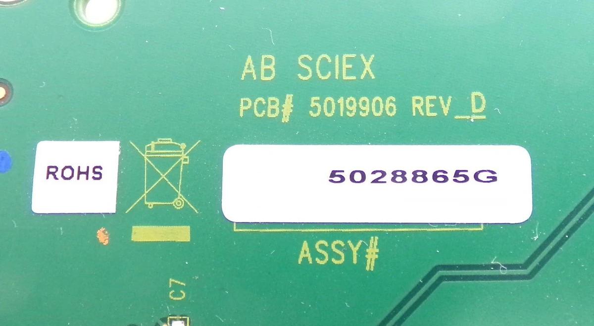 Used AB Sciex 5019906 Control Interface PCB Triple TOF 6600 LC/MS/MS Working