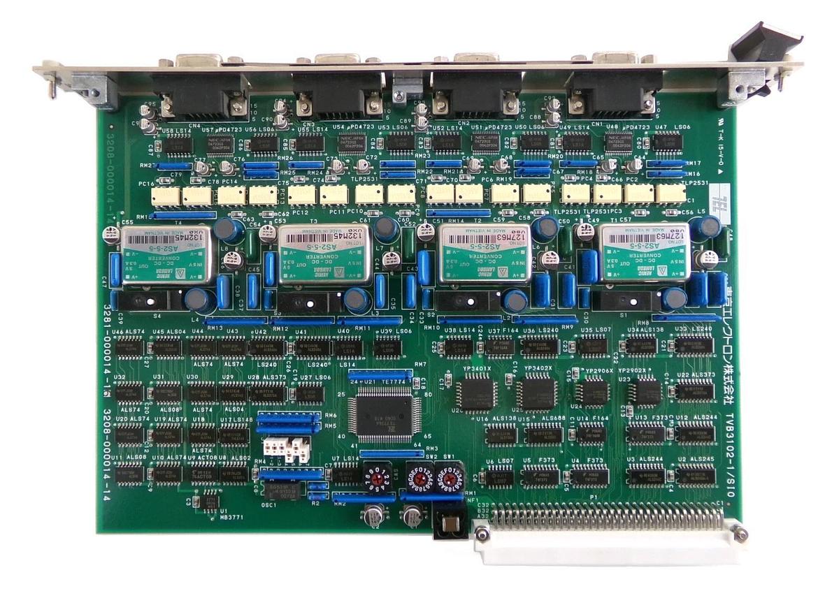 Used TEL Tokyo Electron 3281-000014-16 Processor VME PCB Card TVB3102-1/SIO Working