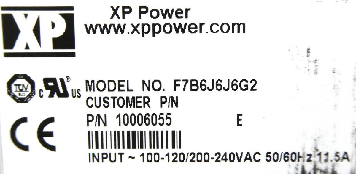 Used XP Power F7B6J6J6G2 DC Power Supply Assembly Working Surplus