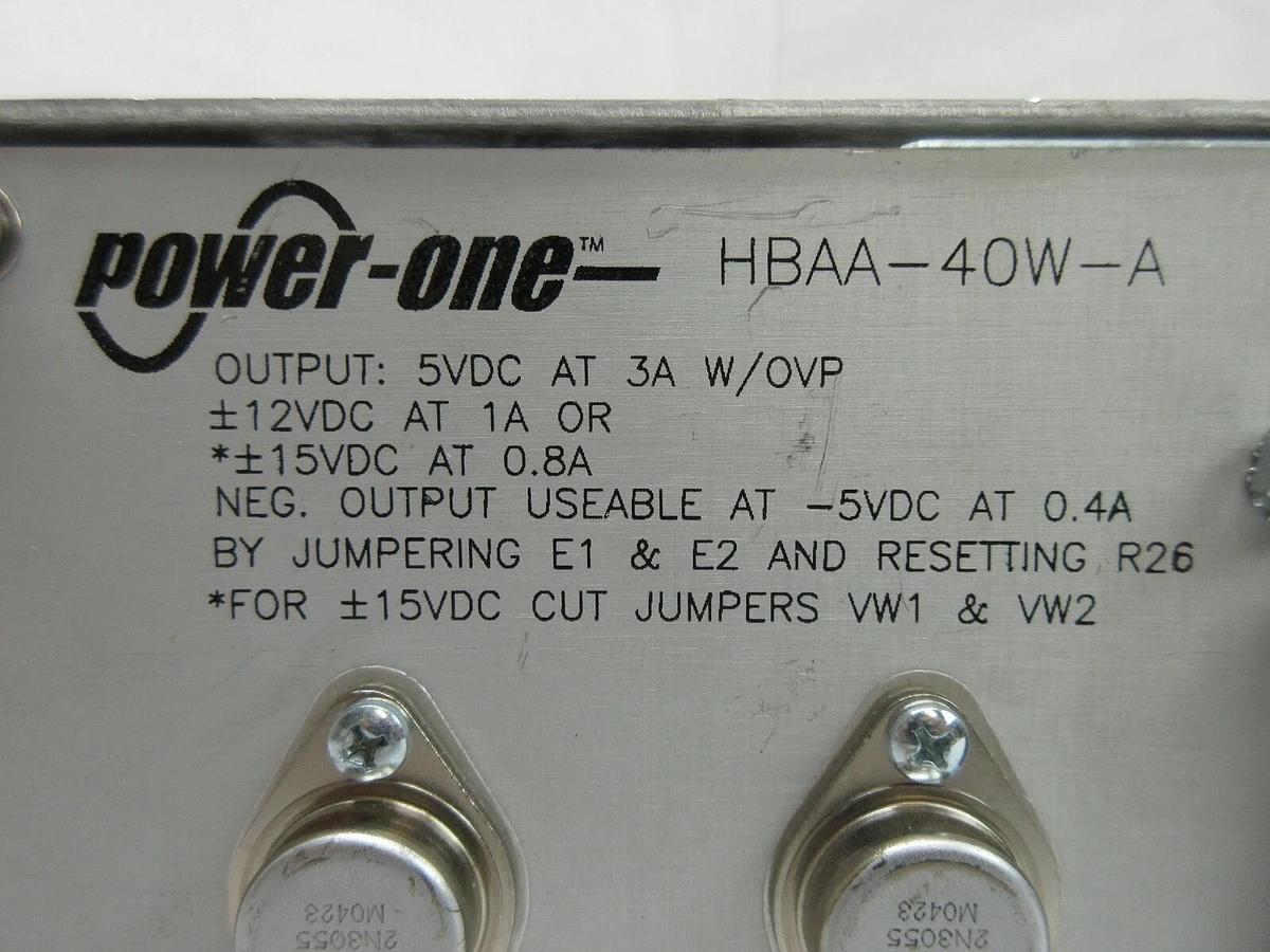 Used Power-One HBAA-40W-A Power Supply Delta Design 1947972-001 Working Spare