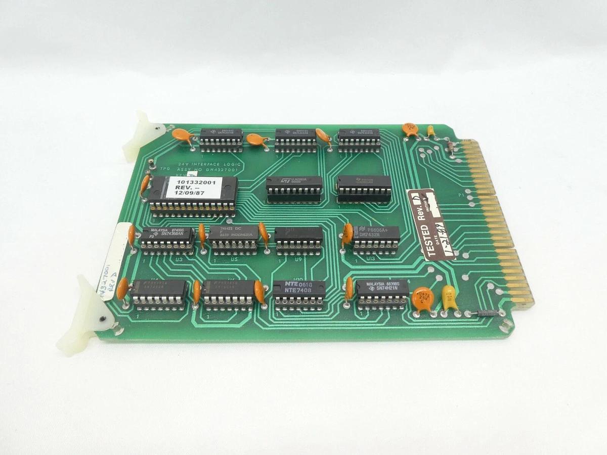 Used Varian Semiconductor VSEA DH4327001 24V Interface Logic PCB Card Rev. D Working