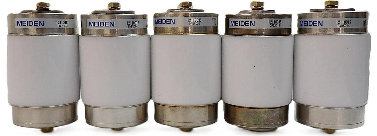 Used Meiden 12110017 12110035 Variable Vacuum Capacitor Lot of 5 Working