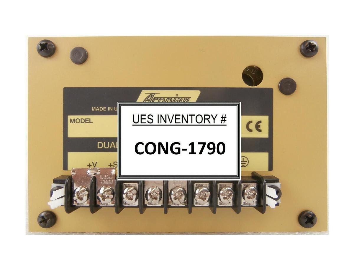 Used Acopian TD12-100M-230 Dual Tracking Power Supply Qcept CHEMETRIQ Working Surplus