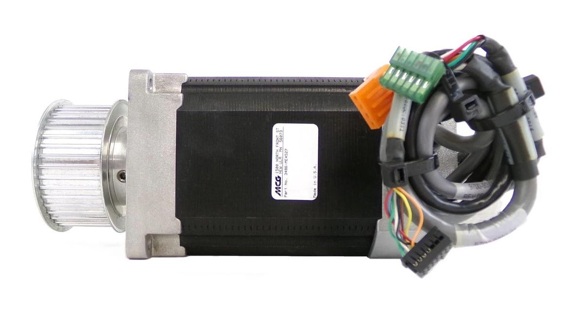 Used MCG 3846-ME4527 AC Servo Motor w/Gearhead Working