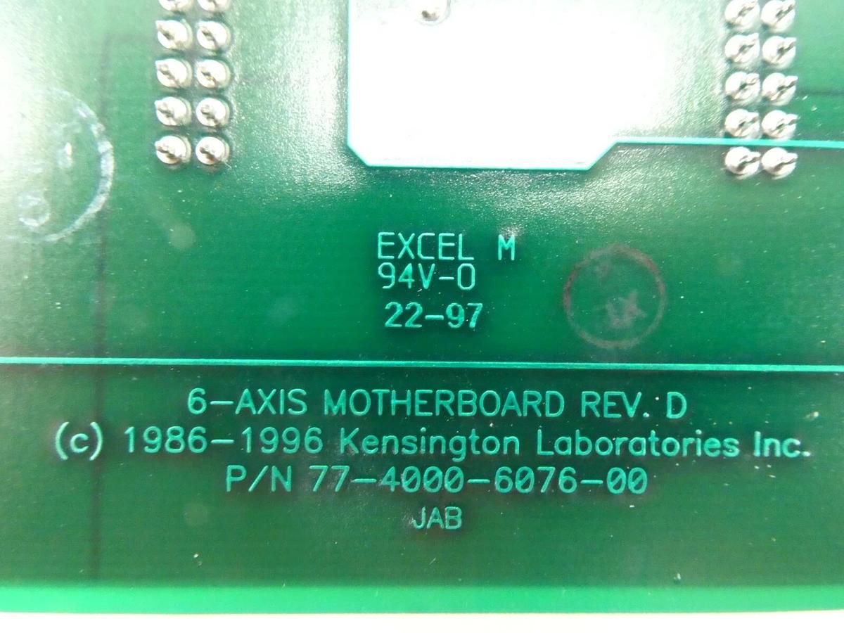 Used Kensington 77-4000-6076-00 6-Axis Motherboard PCB Card Rev. D Working Spare