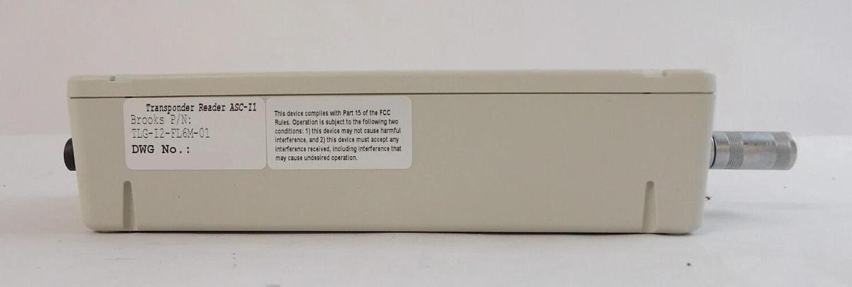 Used Brooks Automation TLG-I2-FL6M-01 Transponder Reader TLG-RS232 Working Surplus