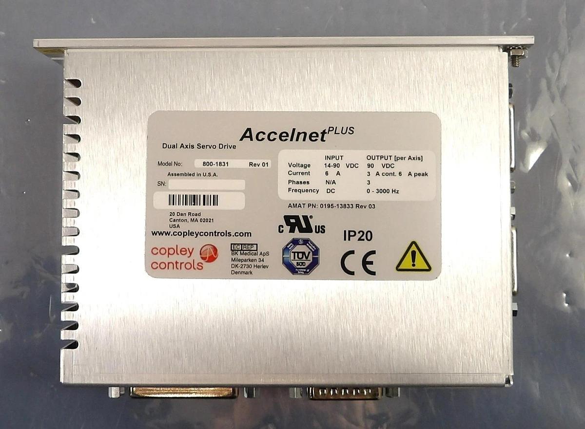 Used Copley Controls 800-1831 Dual Axis Servo Drive Accelnet Plus Lot of 10 Working