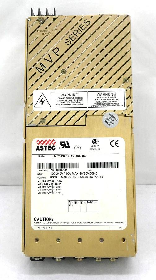 Used Astec 73-560-0732 Power Supply Module MP6-2Q-1E1Y-4NN-05 Working Surplus