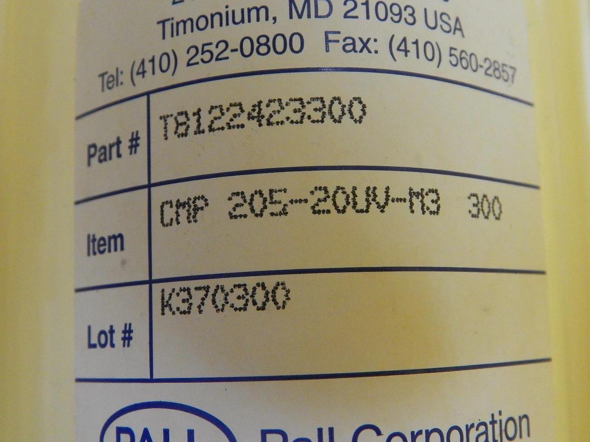 Pall T8122423300 Polypropylene Slurry Filter CMP205-20UV-M3 300 New Surplus