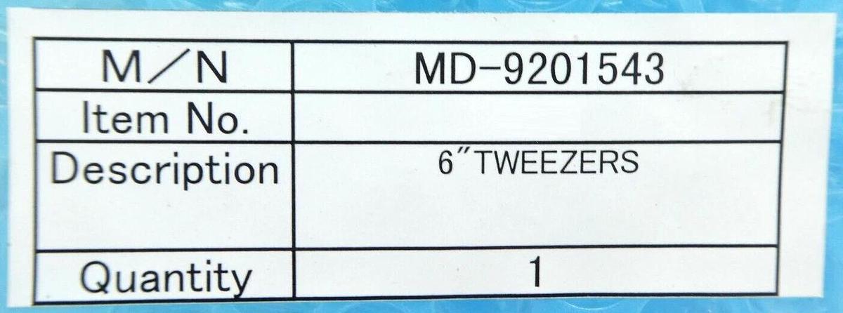 TEL Tokyo Electron MD-9201543 6" Tweezers Ceramic End Effector New Surplus