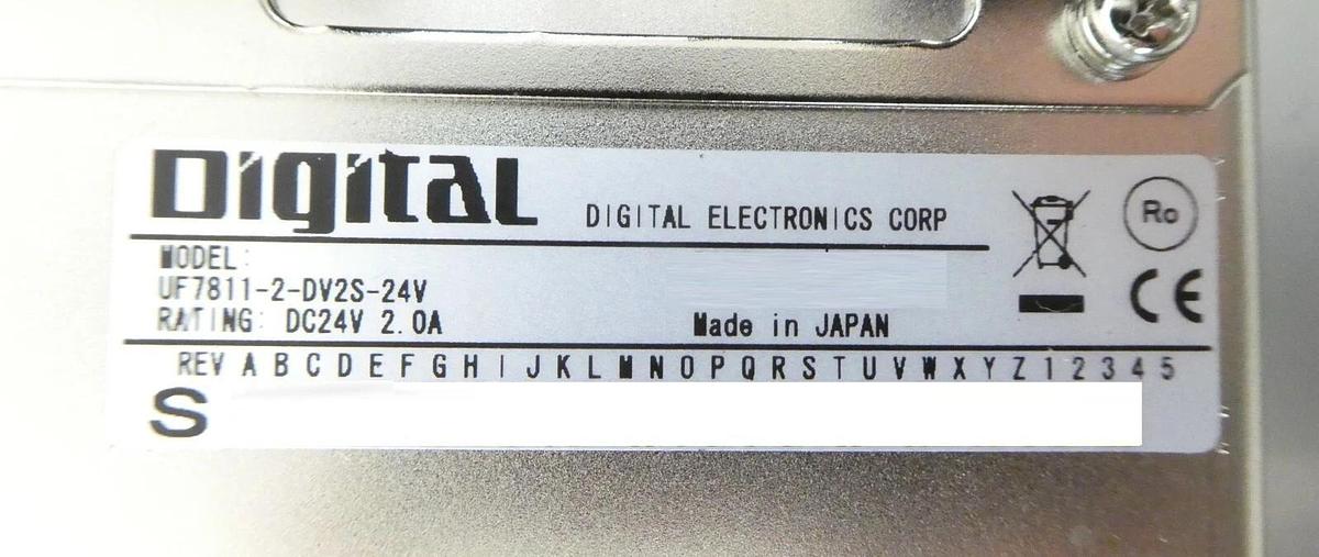 Used Digital Electronics UF7811-2-DV2S-24V Touch Screen LCD Operator Panel Working