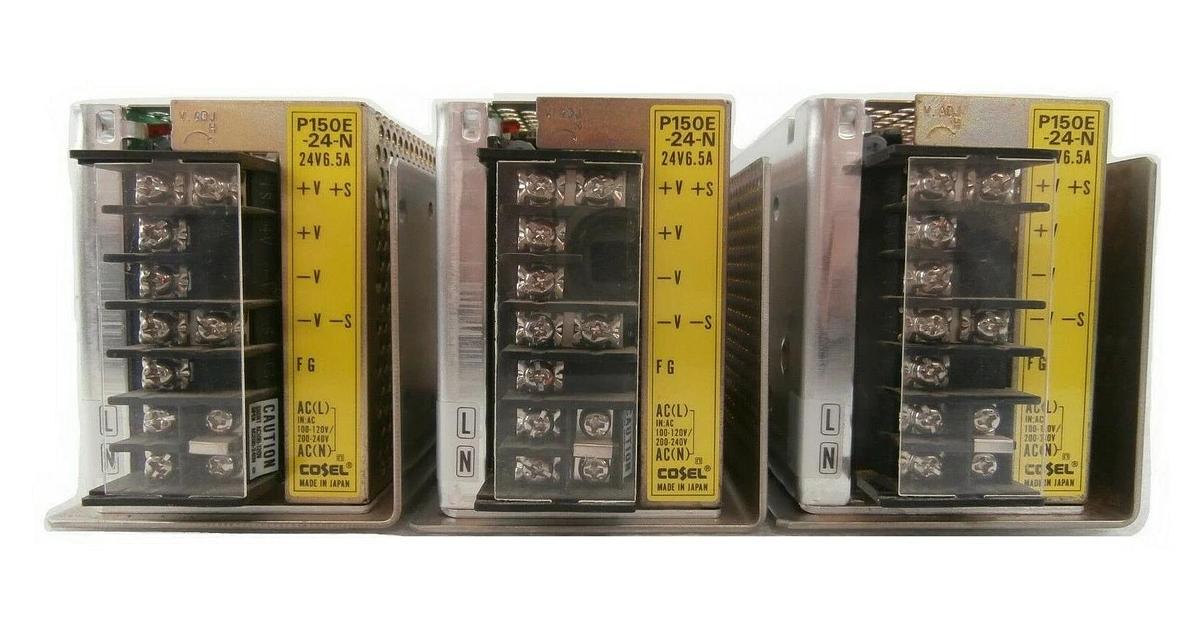 Used Cosel P150E-24-N Power Supply P150E-24 Reseller Lot of 3 Hitachi M-712E Working